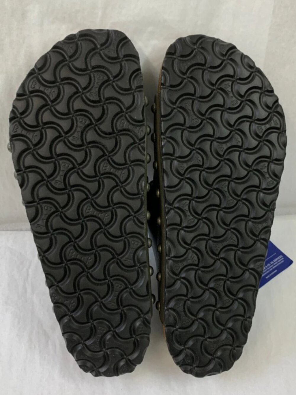 Birkenstock Arizona Light Studs Iron Oiled Leather Exquisite Footbed Narrow - Picture 4 of 5